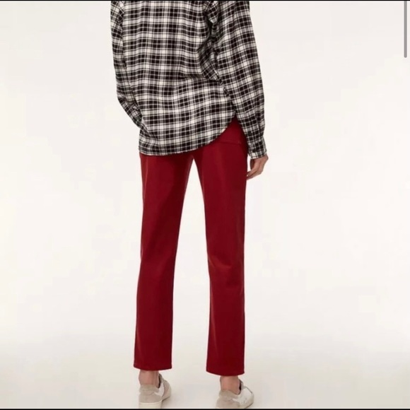 Aritzia Wilfred Free 6 Red Cropped Ankle Jeans 6 - Picture 8 of 9